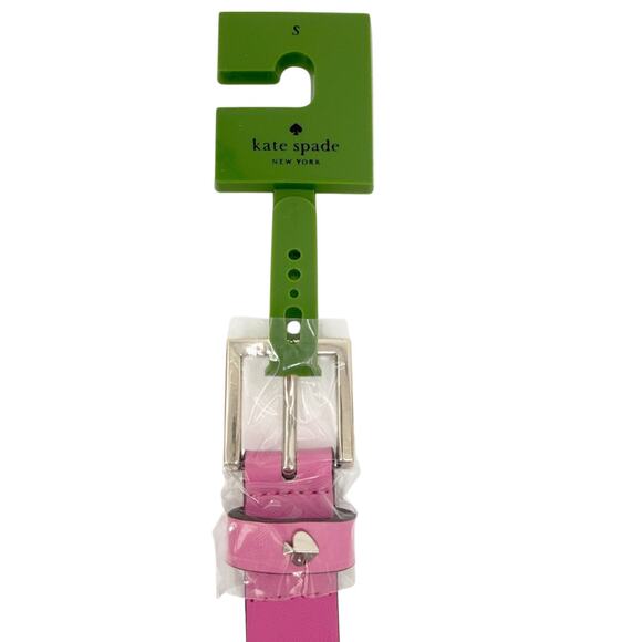 KATE SPADE New York Spade Belt in Rhododendron Grove / Pale Gold S main image 6